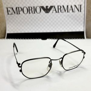 New Old Stock Vintage. Emporio Armani Gunmetal Eyeglasses. EA016 862
